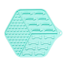 Silicone Dog Grooming Lick Mat Slow Feeder With Suction To Wall Safe Material Mat Bowl For Dog Bathing Training